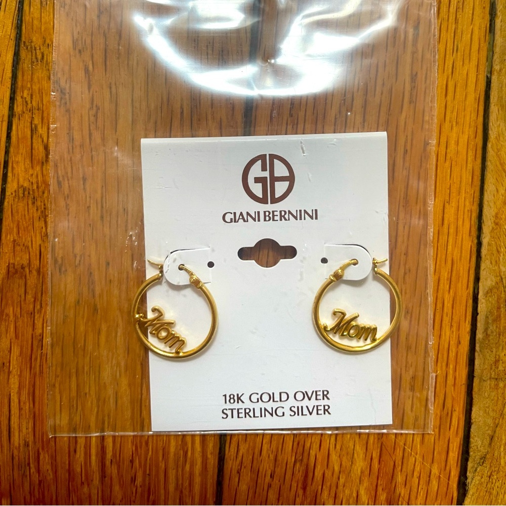 Giani Bernini Mom hoop earrings